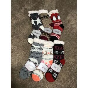 🆕New 3 pack Cozy Non-skid Slipper Socks